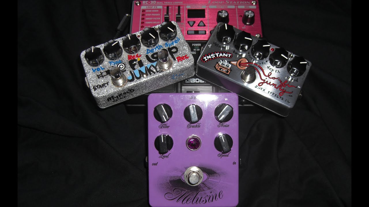 LoFi Guitar Pedal Shootout - Hexe Melusine Boss RC30 ZVEX Instant Lo-Fi Junky Loop Junky