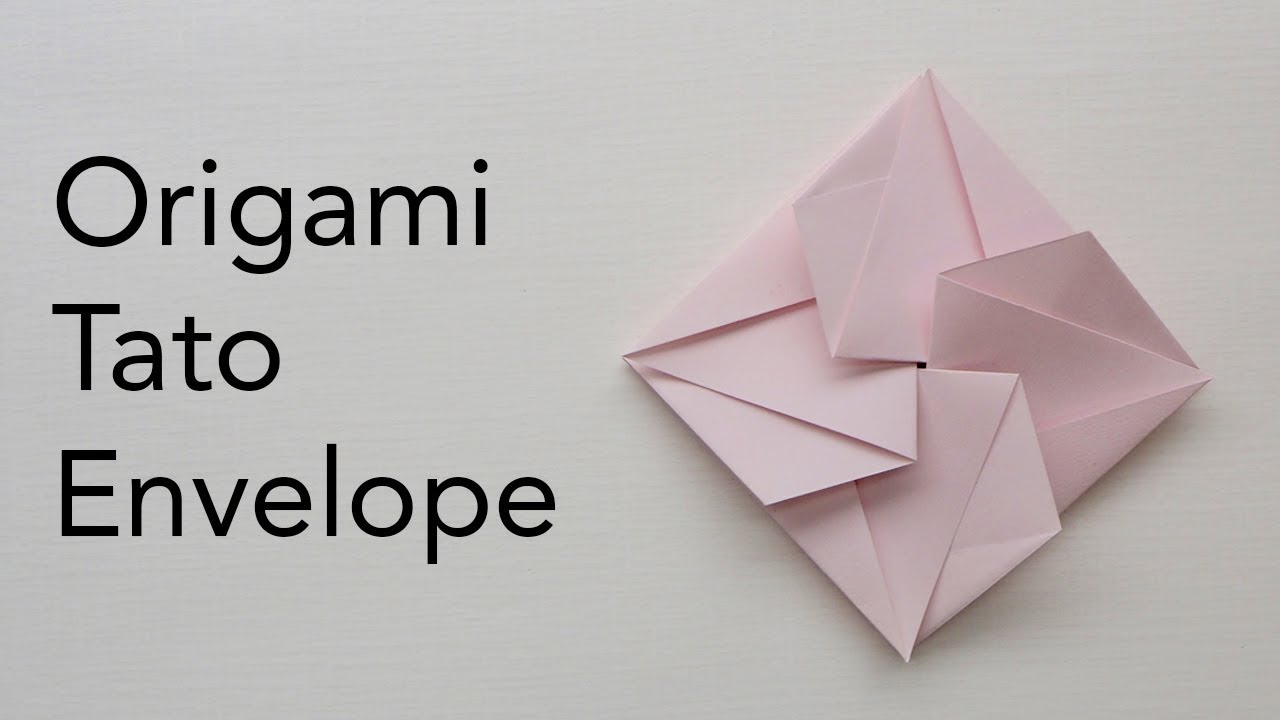 Easy Origami Tato Envelope Tutorial - Wedding / Birthday / Events Paper Invitation