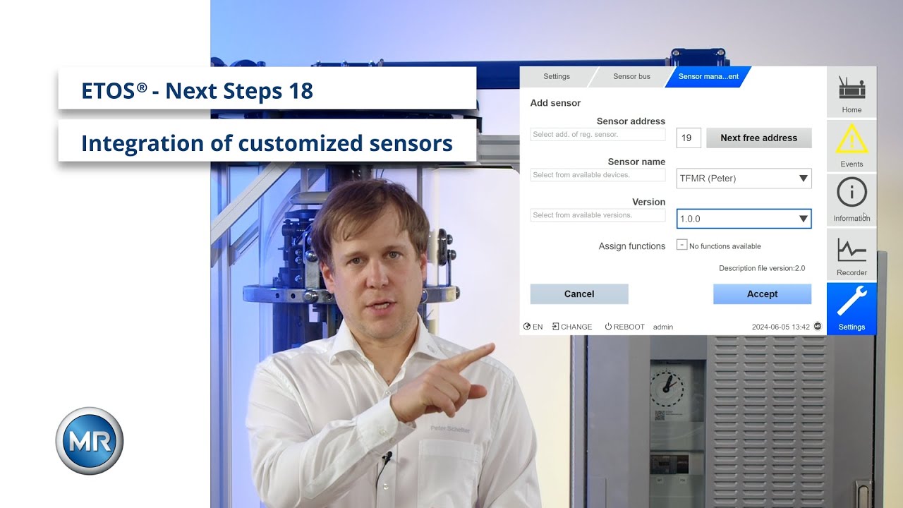ETOS® Next Steps 18 - Integration of customized sensors