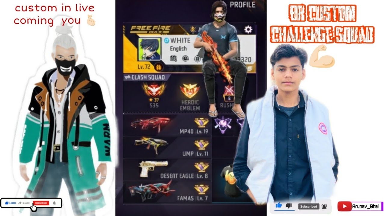 ArunavBhai✓custom room B R coming for you 🎮💪🏻🚨