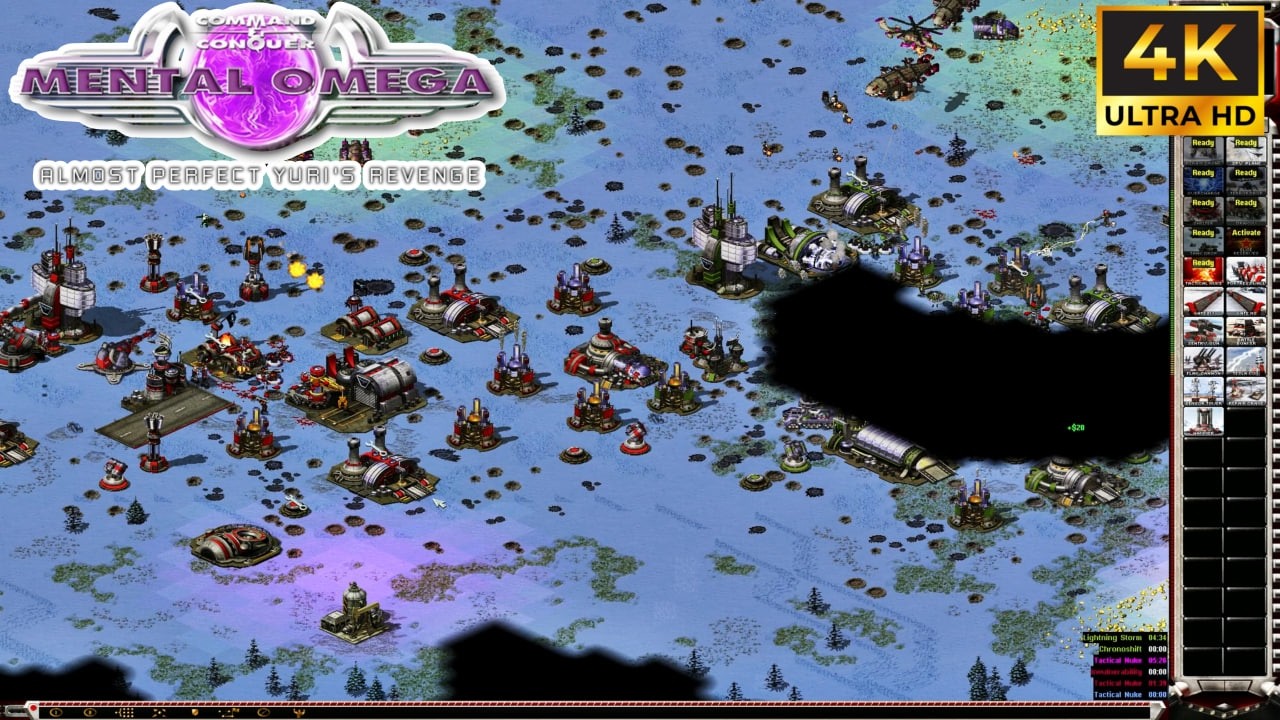 Red alert 2 yuri's revenge mental omega mod : Russia vs Asian 4k gameplay