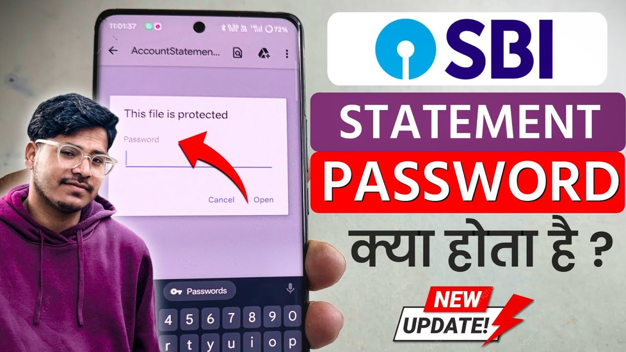Sbi statement pdf password kya hota hai | yono sbi statement pdf password | masoomx
