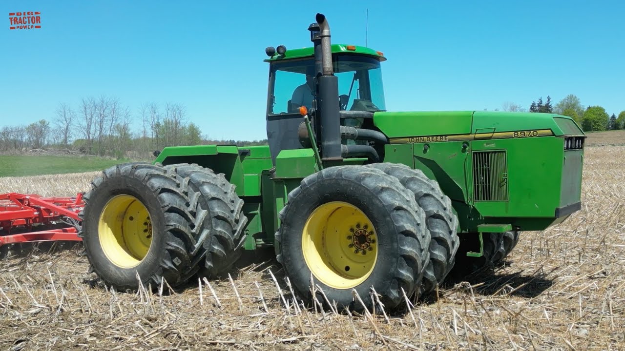 JOHN DEERE 8970 Tractor Working on Spring Tillage