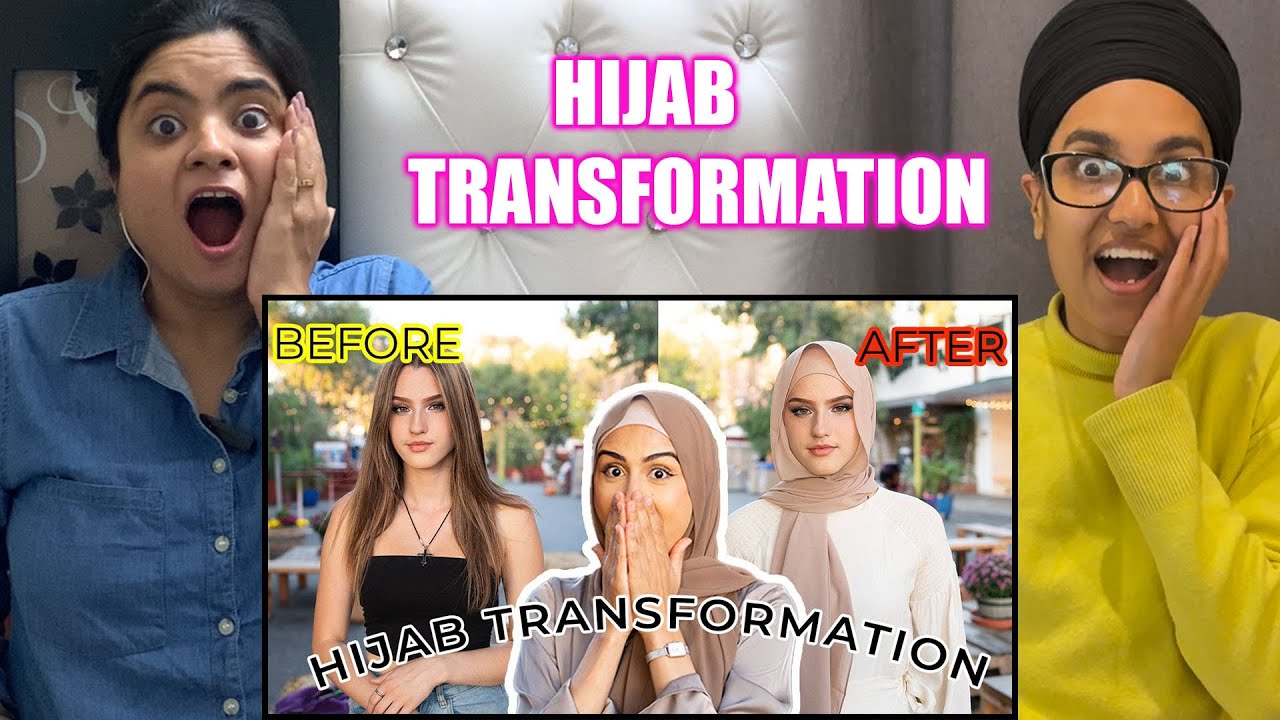 Indian Reacts To 😻 NonHijabis Trying on Hijab for the FIRST TIME!