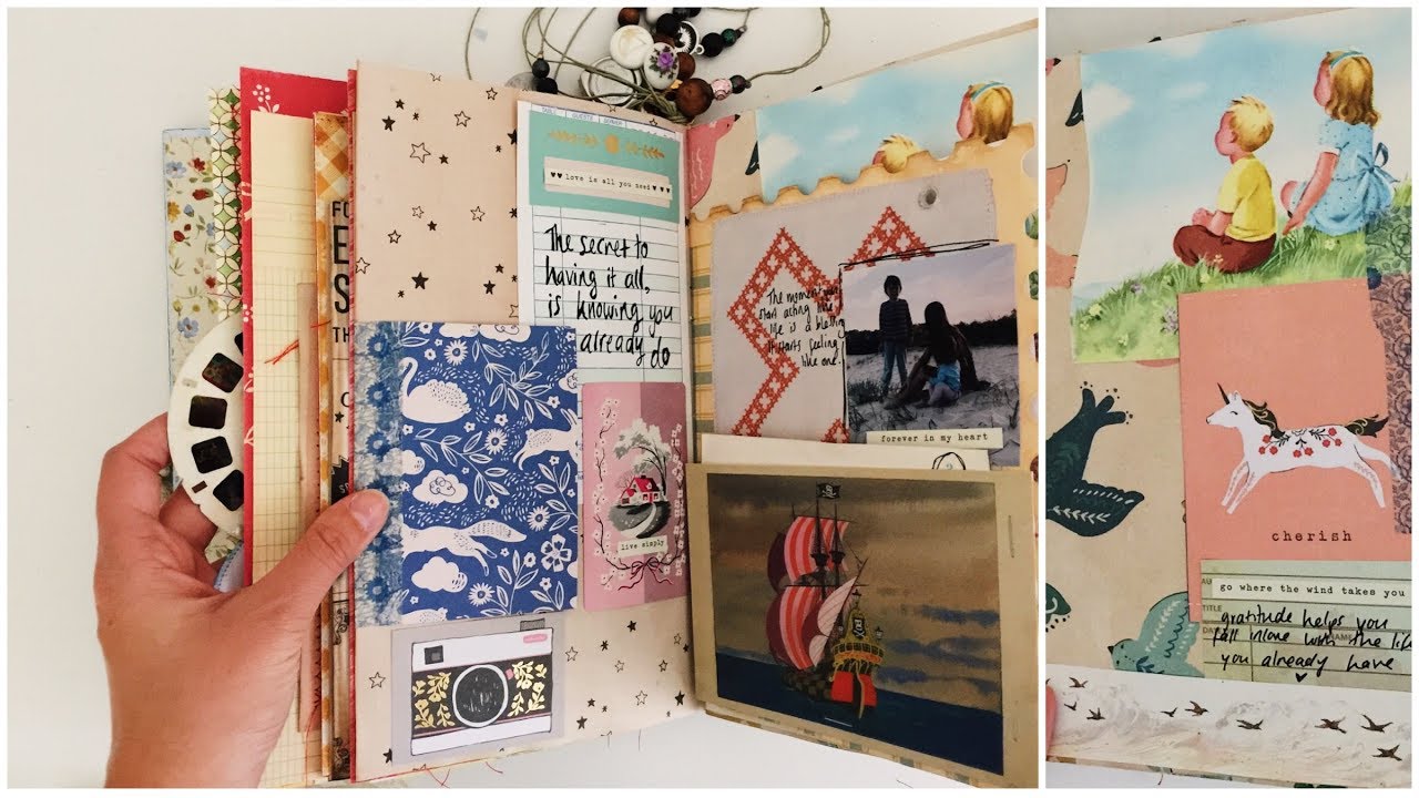 Junk Journal With Me | Ep 28 | Journaling Process Video