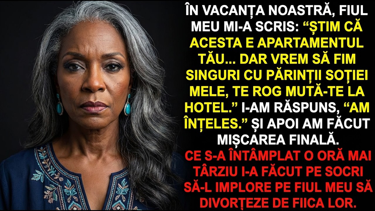 Fiul meu m-a trimis la hotel pentru socrii lui — o oră mai târziu au cerut divorț…