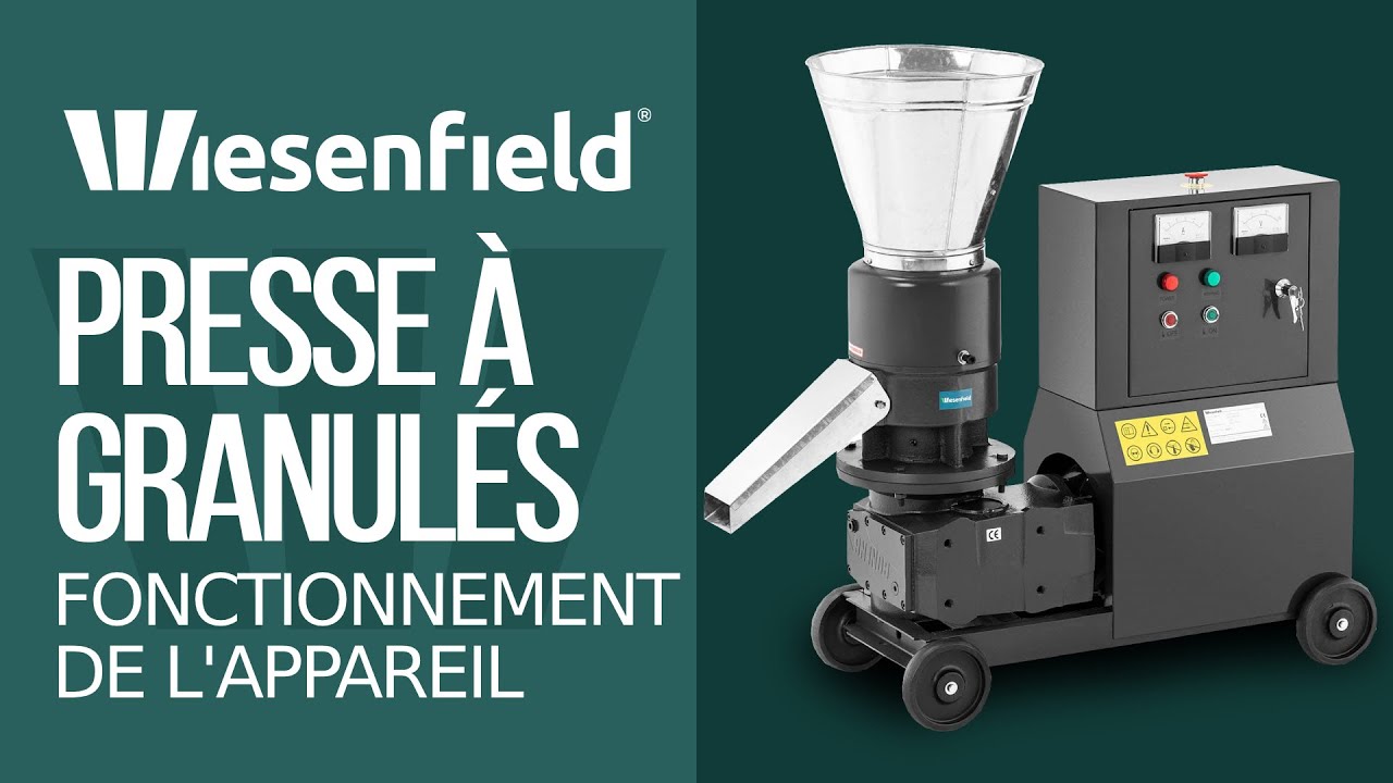 Presse à granulés Wiesenfield WIE-PM-2000 | Fonctionnement de l'appareil