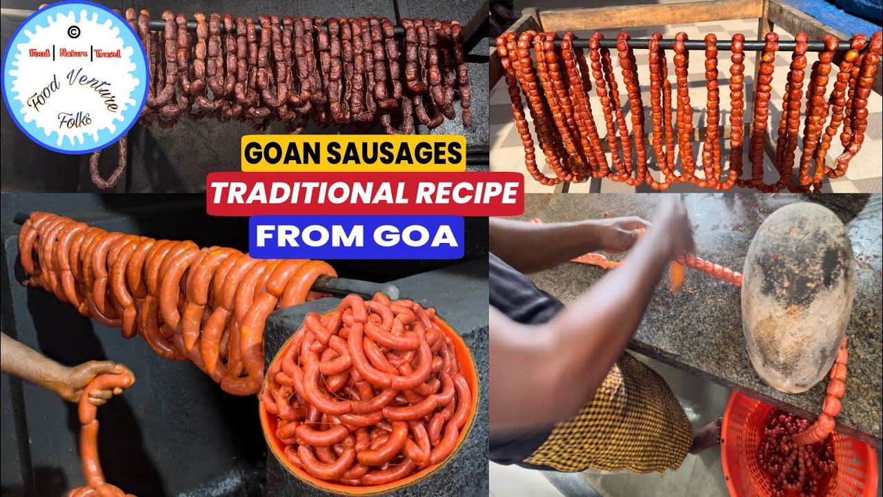 40+ Year Old Goan Sausage making process Indo-Portuguese Traditional Choris | Chorizo | Chouriço Pão
