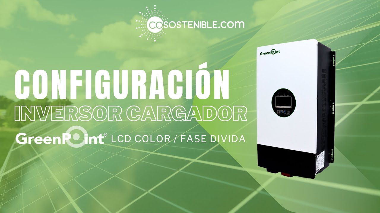 Configuración del Inversor Green Point Baja frecuencia LCD Color / Fase Dividida