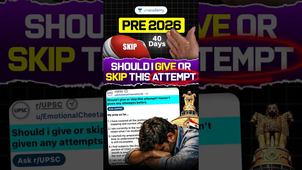 Should I GIVE or SKIP the UPSC Prelims 2026 Attempt? | Anil Tiwari