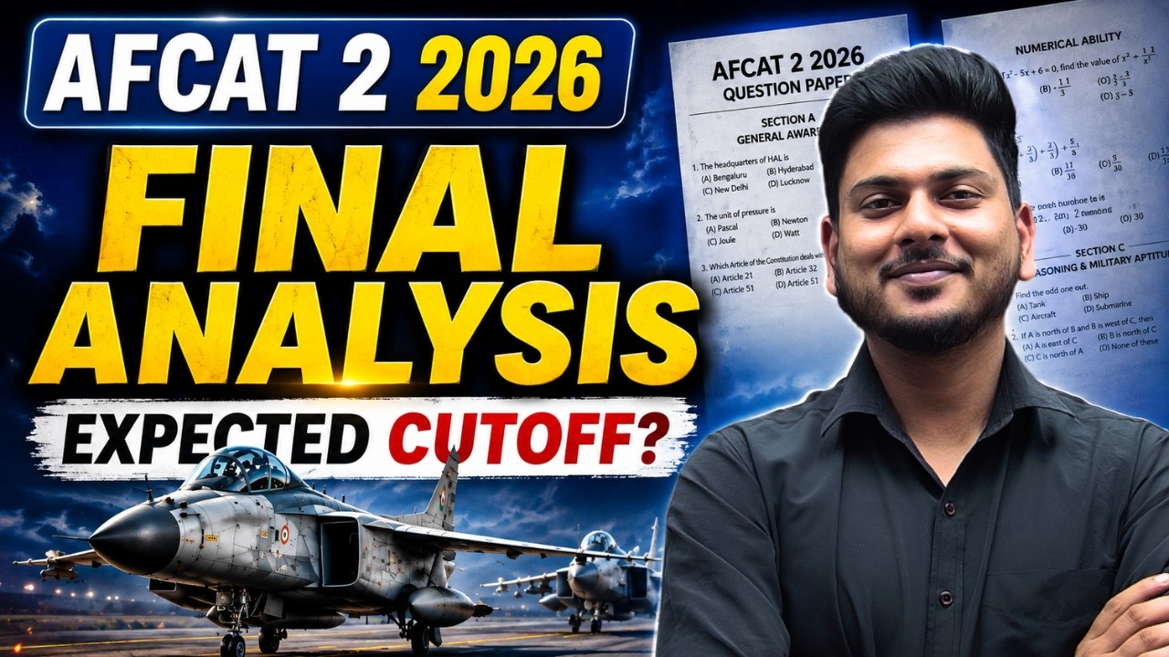 AFCAT 2 2026 Exam Analysis | AFCAT 2 2026 Answer Key Out | AFCAT 2 2026 Expected Cut off