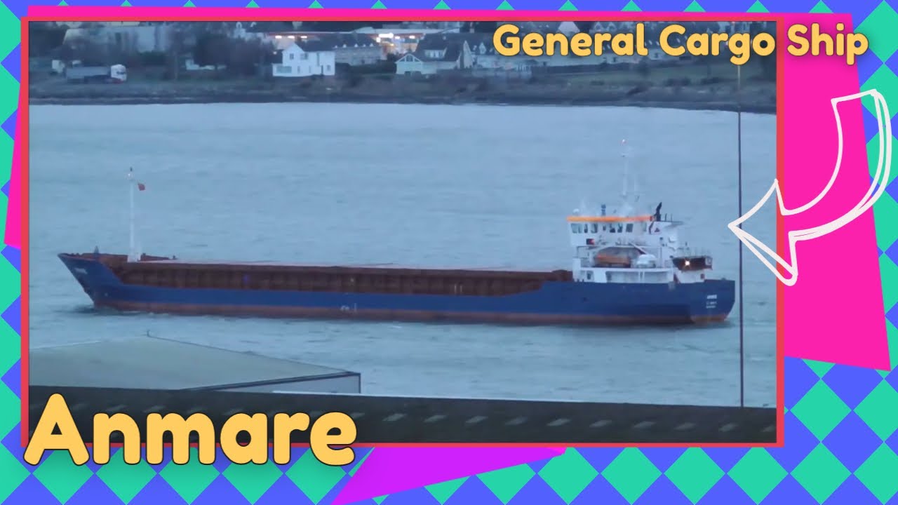 Shipspotting General Cargo Ship - Anmare departs Warrenpoint for Brake Port Germany