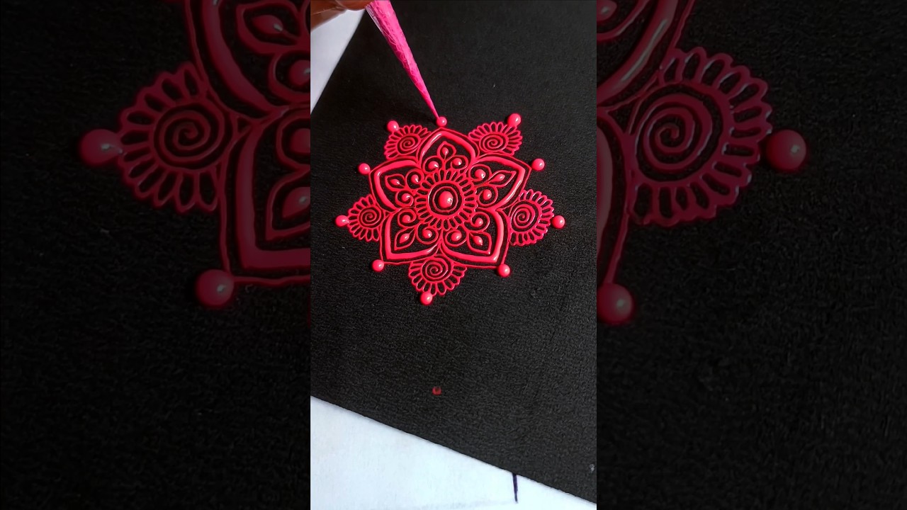 Mandala is so relaxing 💫🌺🤩💥 henna design #kmdesigns
