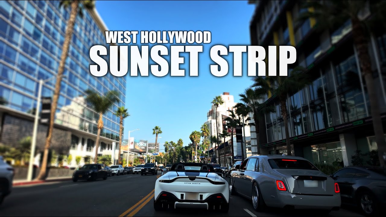Peaceful Sunday Drive in Los Angeles | Beverly Hills, Hollywood & Downtown LA 4K HDR