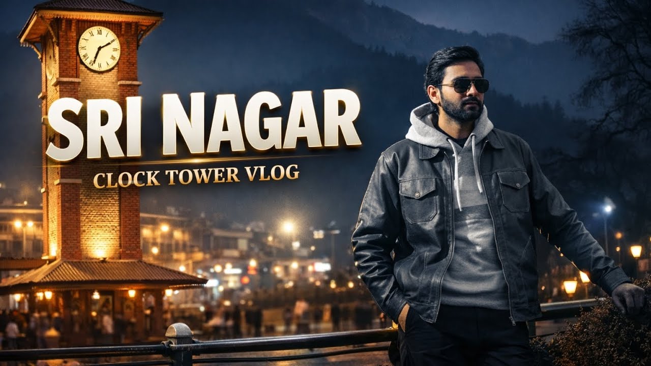 Lal Chowk Srinagar | Clock Tower & Local Market #travel #vlog #vloglife #funny #travelblog #srinagar