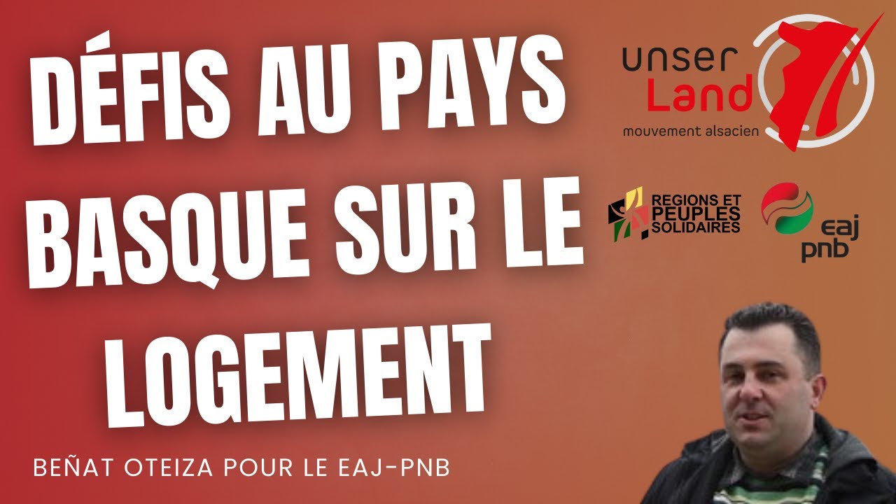 Be&ntilde;at Oteiza (EAJ-PNB) alerte sur les d&eacute;fis du logement au Pays basque !