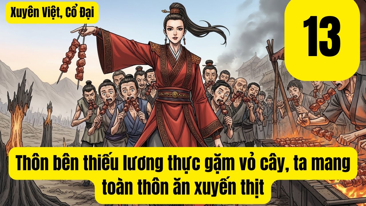 Tập 13: Thôn bên thiếu lương thực gặm vỏ cây, ta mang toàn thôn ăn xuyến thịt, Xuyên Việt, Cổ Đại