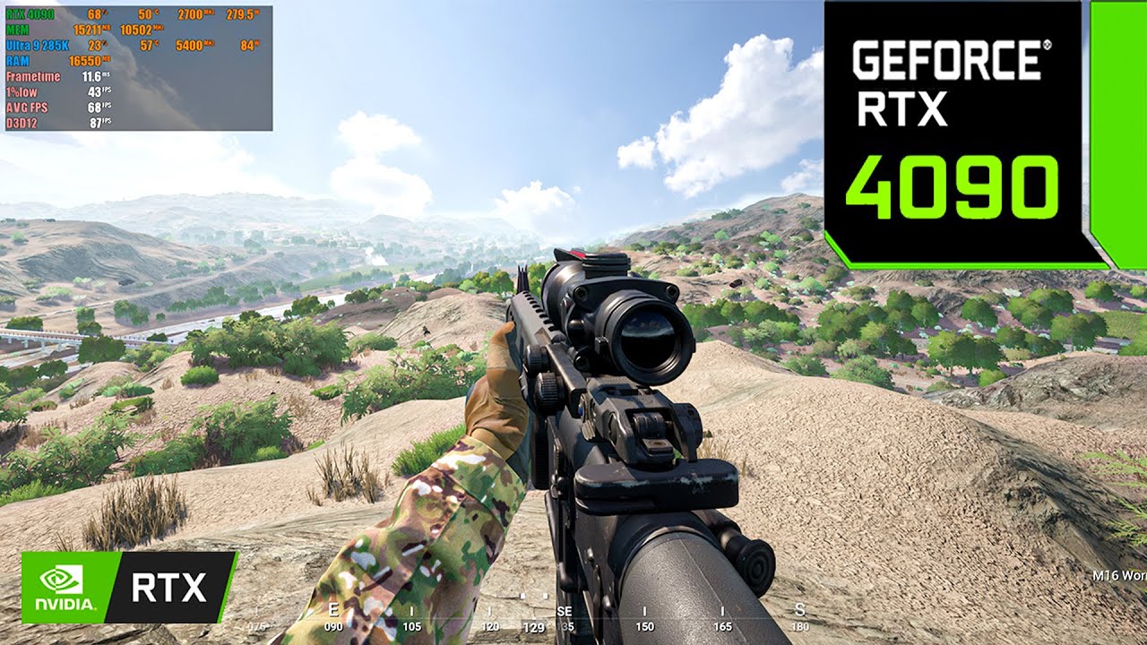 Squad : RTX 4090 24GB + Intel Core Ultra 9 285K ( 4K Maximum Settings DLSS OFF )
