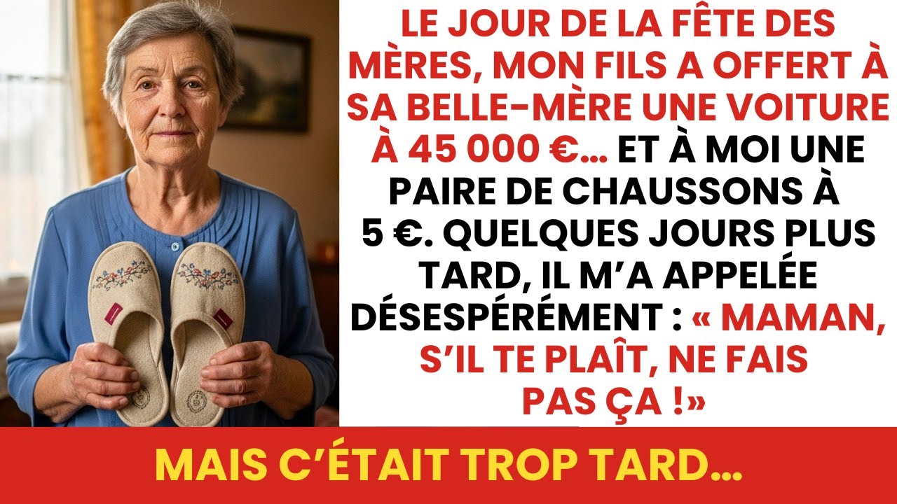 Mon Fils M'a Offert Des Pantoufles À 5€ Et Une Voiture À 45 000€ À Sa Belle-Mère. Alors J'ai…