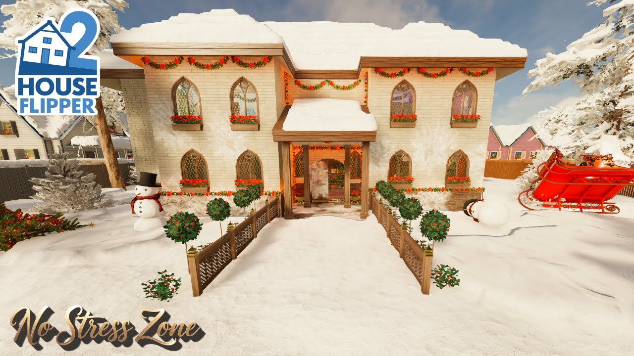 House Flipper 2 – The Coziest Christmas Build | No Commentary custom job