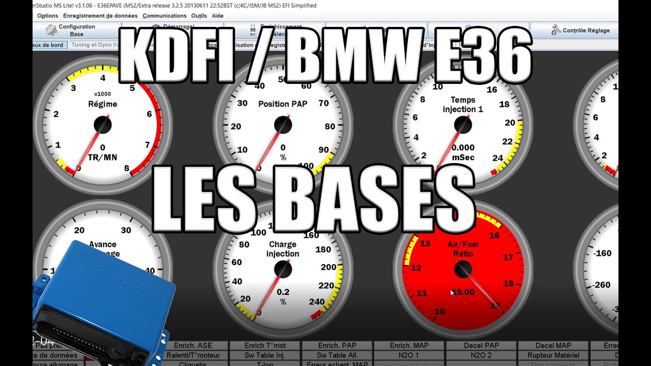 Les bases du KDFI / Megasquirt 👨‍💻 pour démarrer mon M50B25 !