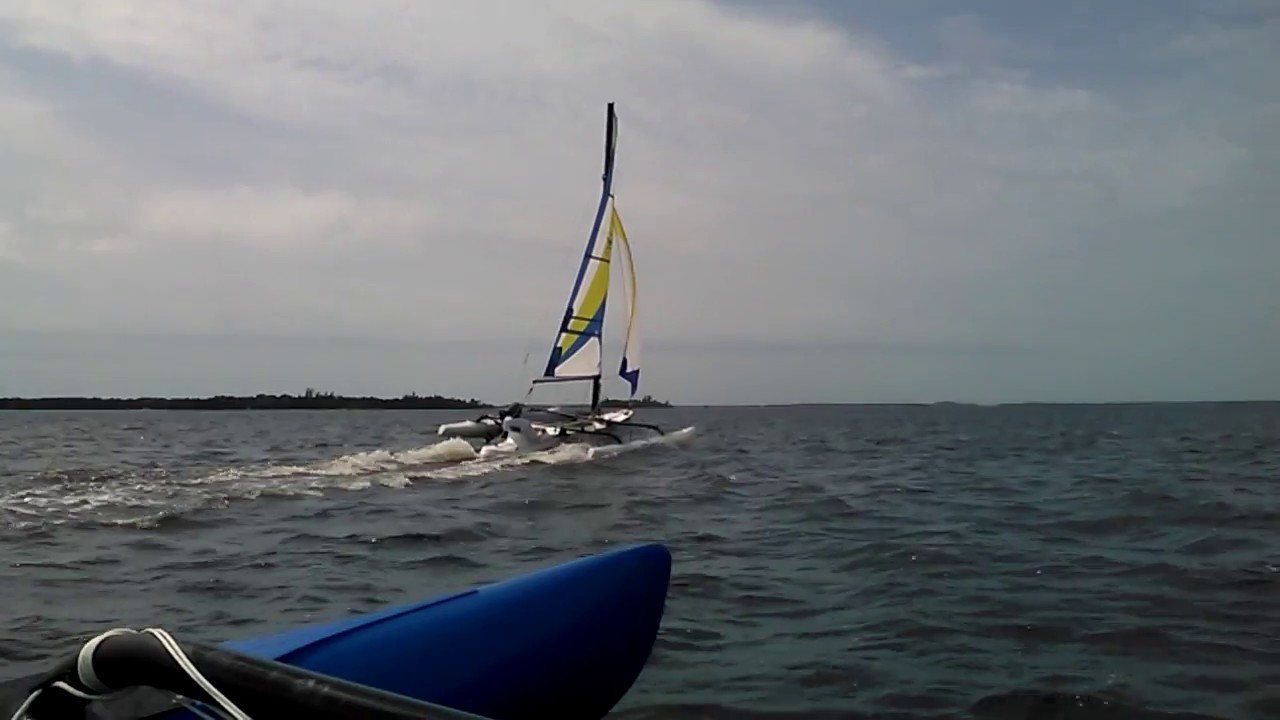Fastest WindRider 17 Trimaran Fly By