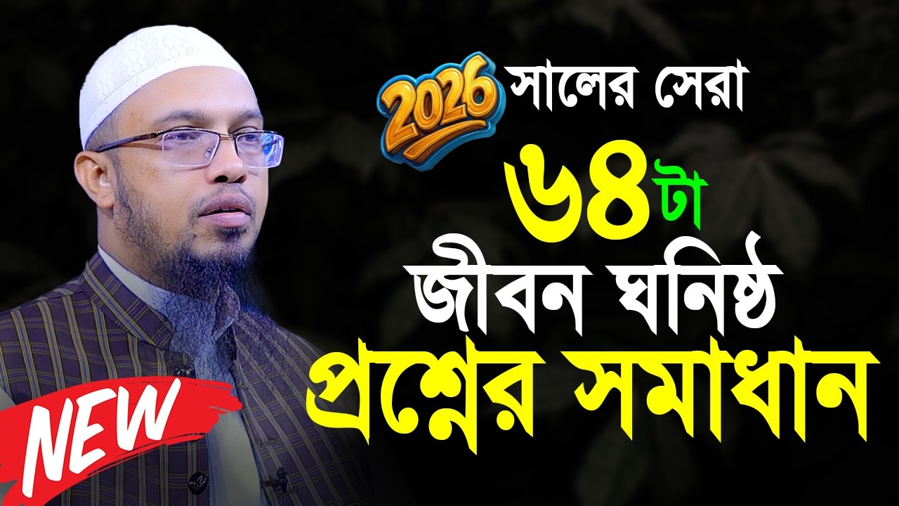 নারী পুরুষ সকলের জন্য ৬৪টা প্রশ্নের সমাধান । Shaikh Ahmadullah New Prosno Uttor  2026
