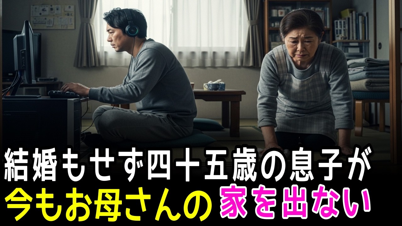 四十五歳の息子、結婚もせずに今もお母さんの家に住んでいます
