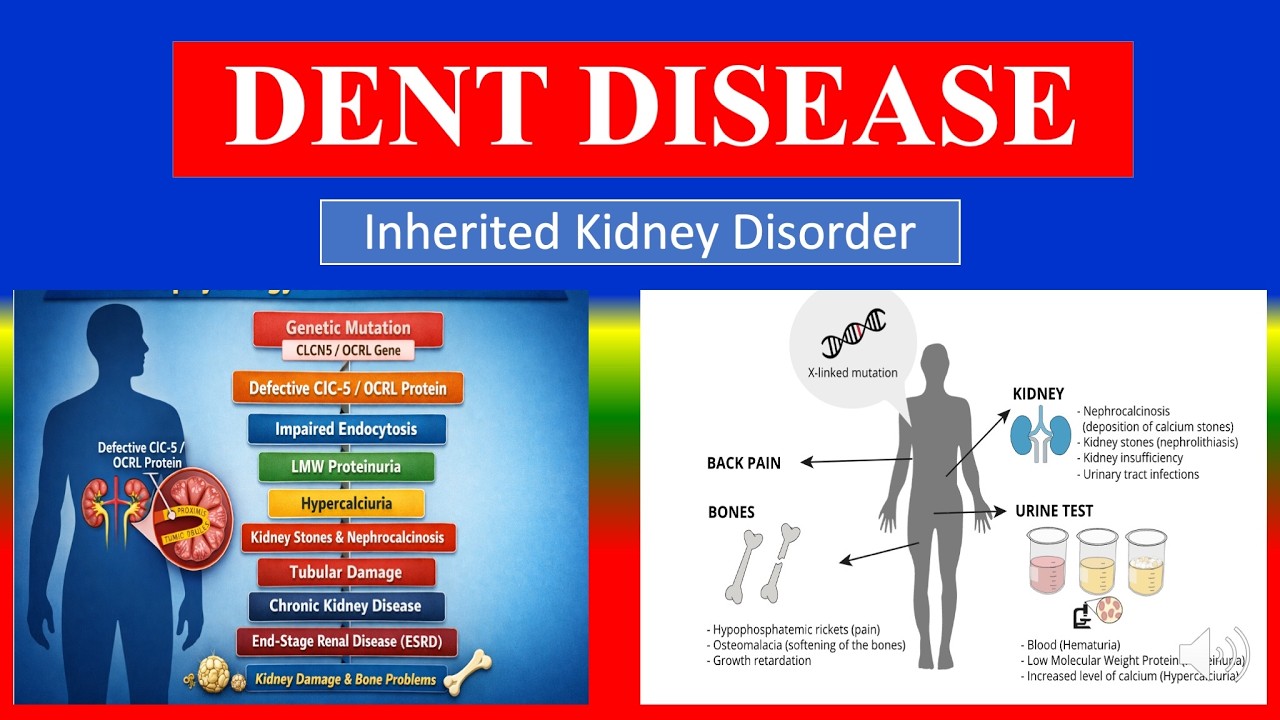 DENT DISEASE - Definition, types, causes, pathophysiology, symptoms , diagnoses , medicine