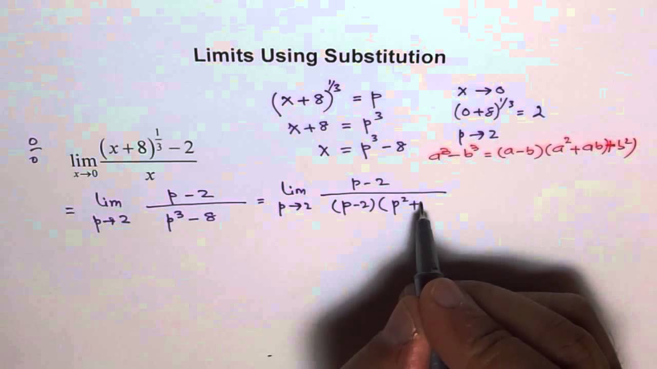 Limit by Variable Substitution Method for Cube Root finction