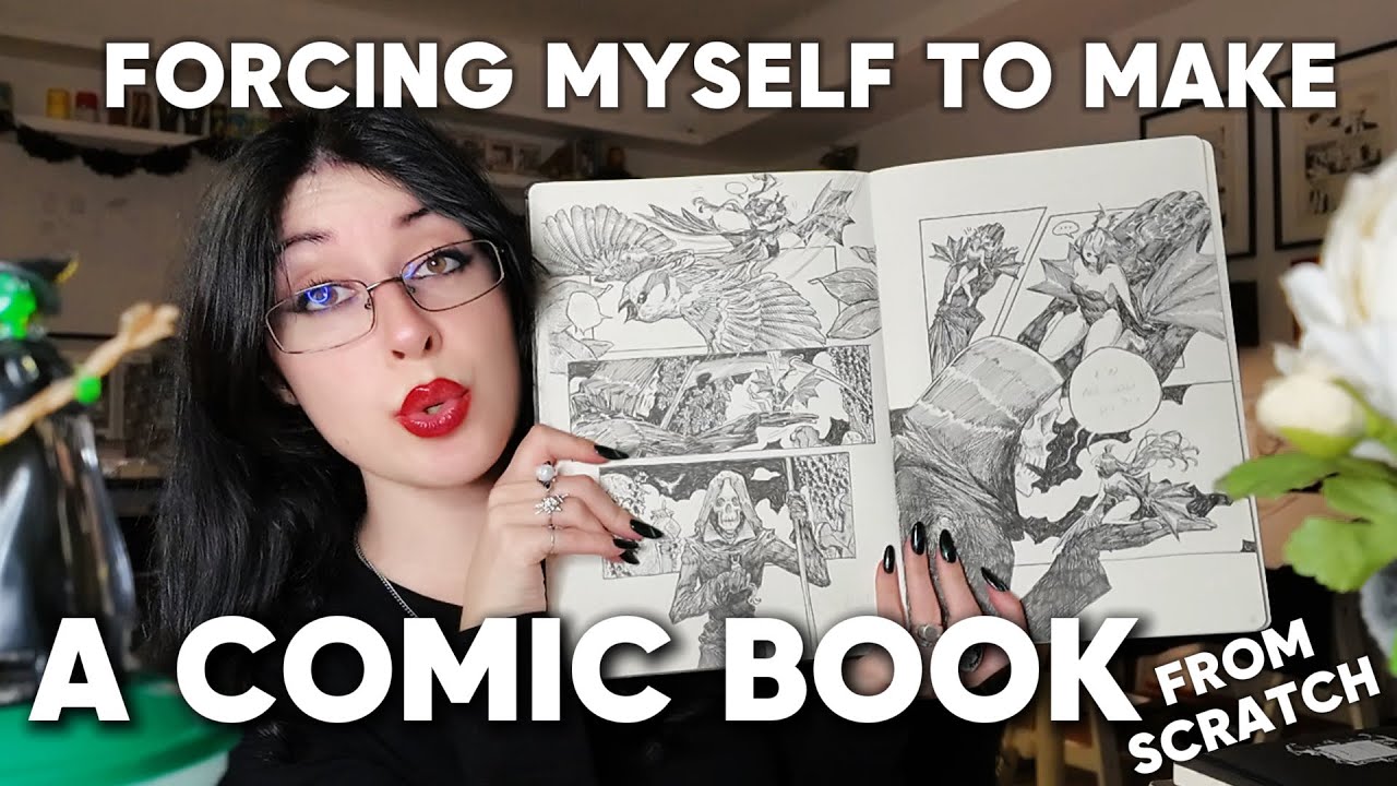 MAKING A COMIC BOOK from scratch - ART UPDATE / studio chat🌹