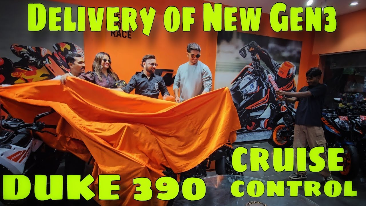 Delivery of Cruise control wali Black Duke 390 😍😍
