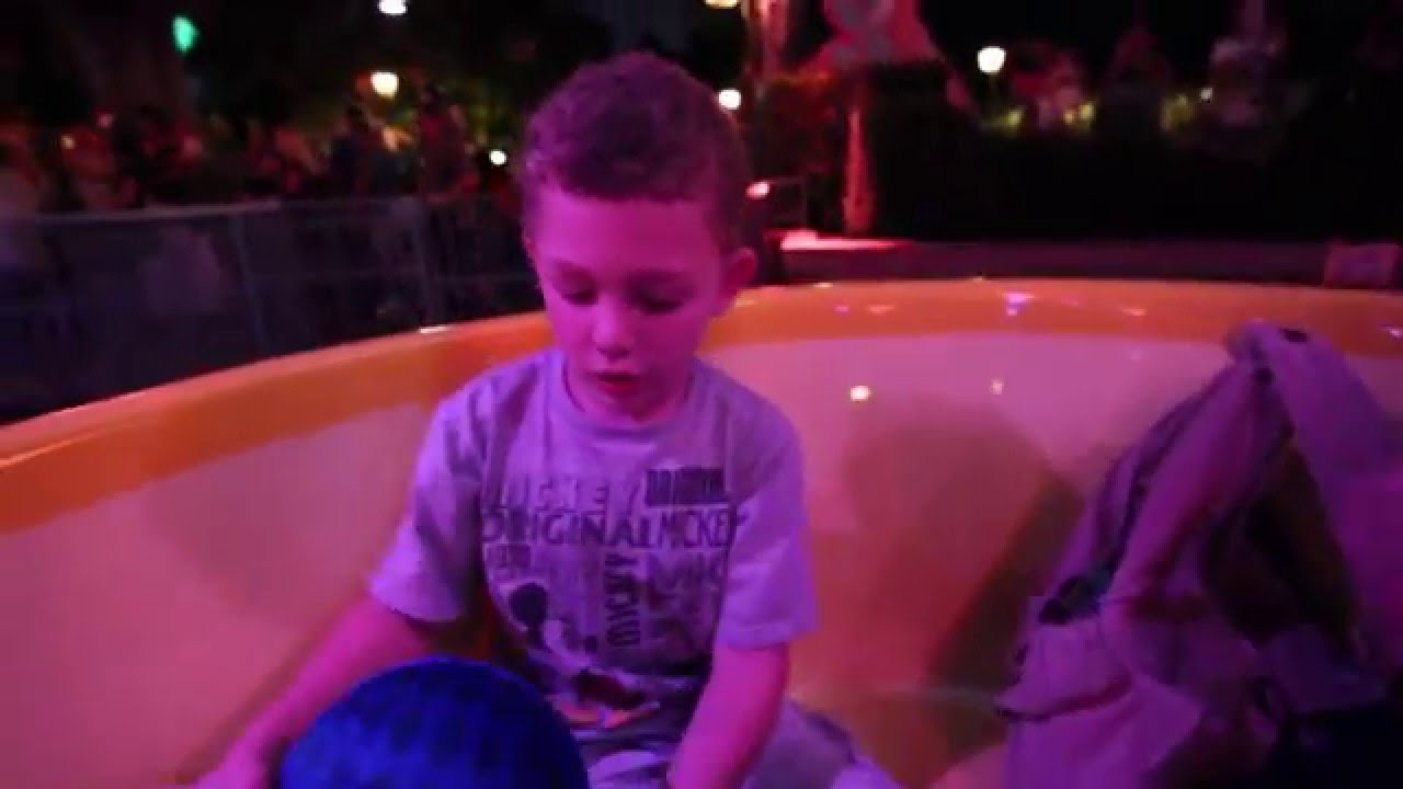Mad Tea Party at Night (Tea Cup Ride) at Disneyland