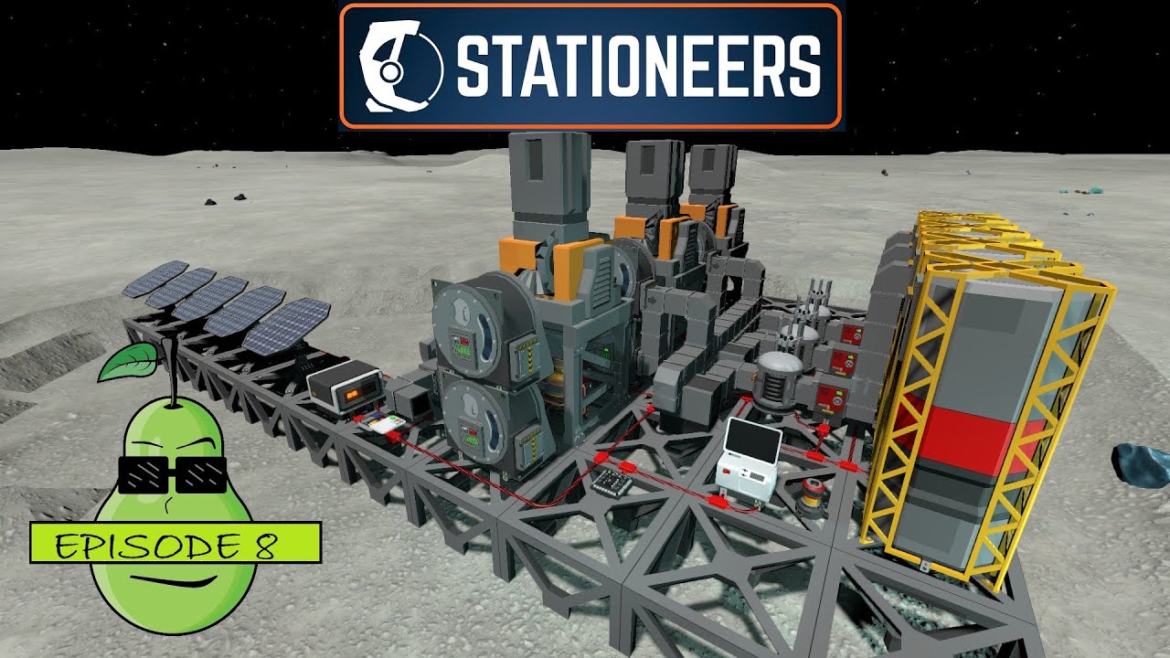 Stationeers Terrain Update Episode 8: We Found Our Crates | Mining Outpost Is Running | Power Issues