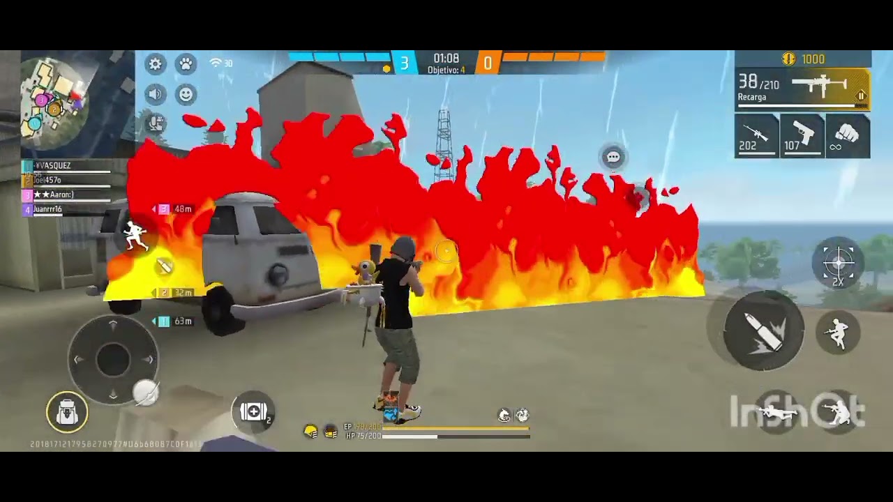 Jugando unas partidas de clasificadoria en free fire 