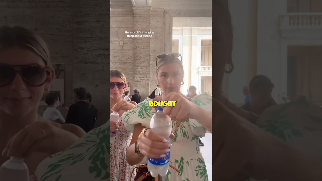 She Was Shocked By Water Bottles In Europe #shorts