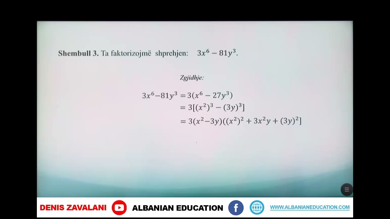 8 02 062 Java 16 Matematikë faktorizimi i polinomeve