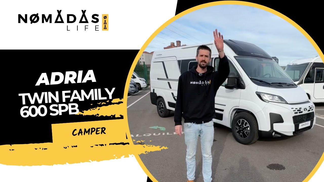 Adria Twin Family 600 SPB 2025 🚐💨 Furgoneta camper nueva Nomadas Life