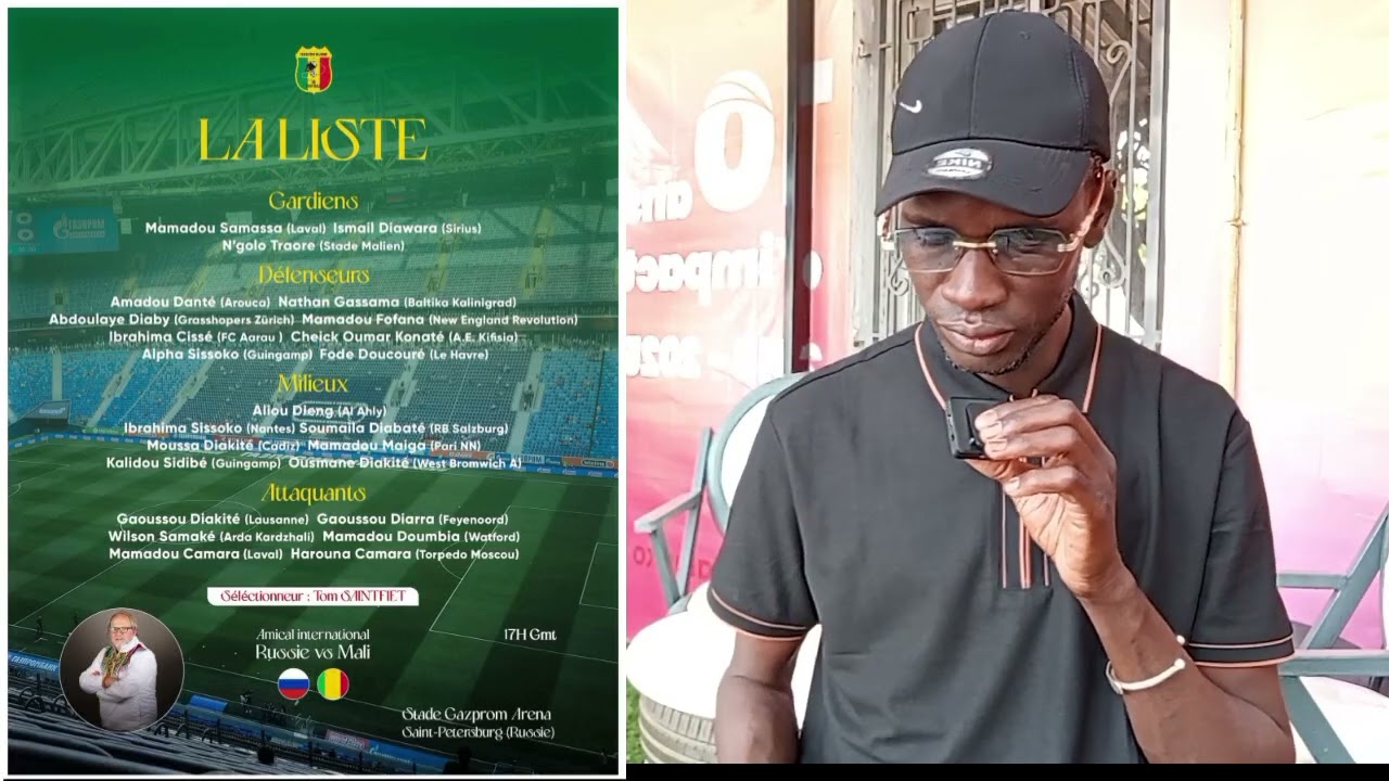 Russie x Mali _la liste des Aigles_match amical_Planetesports Mali |