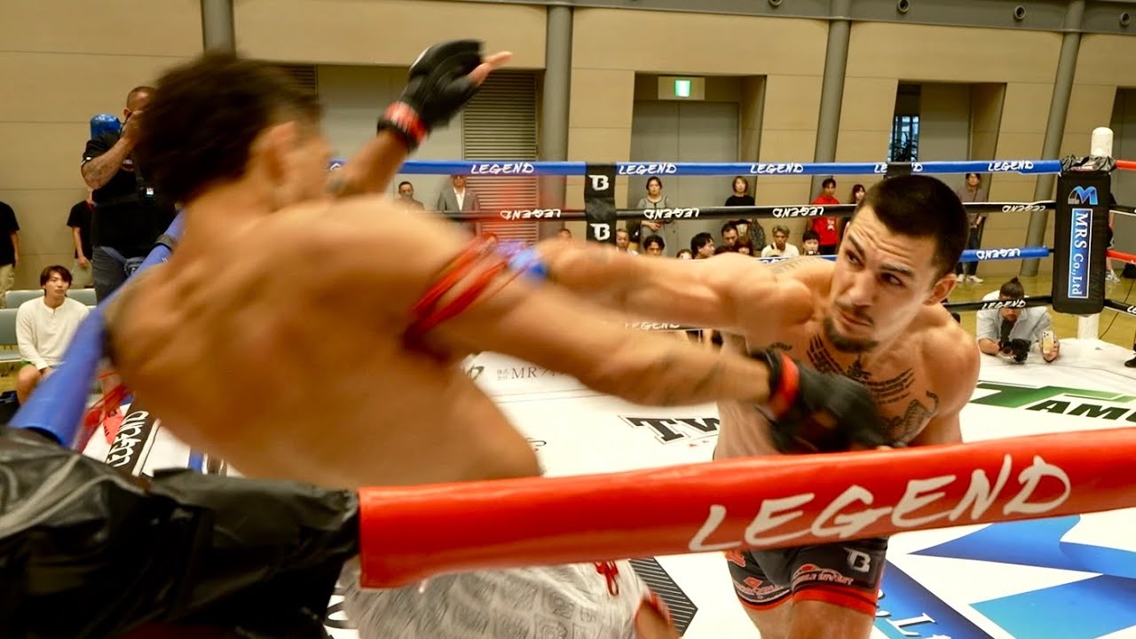 Unbelievable KO in Japan! Chip Moraza Pollard vs Thian Tarzan De vries｜LEGEND vol.2 on August 31