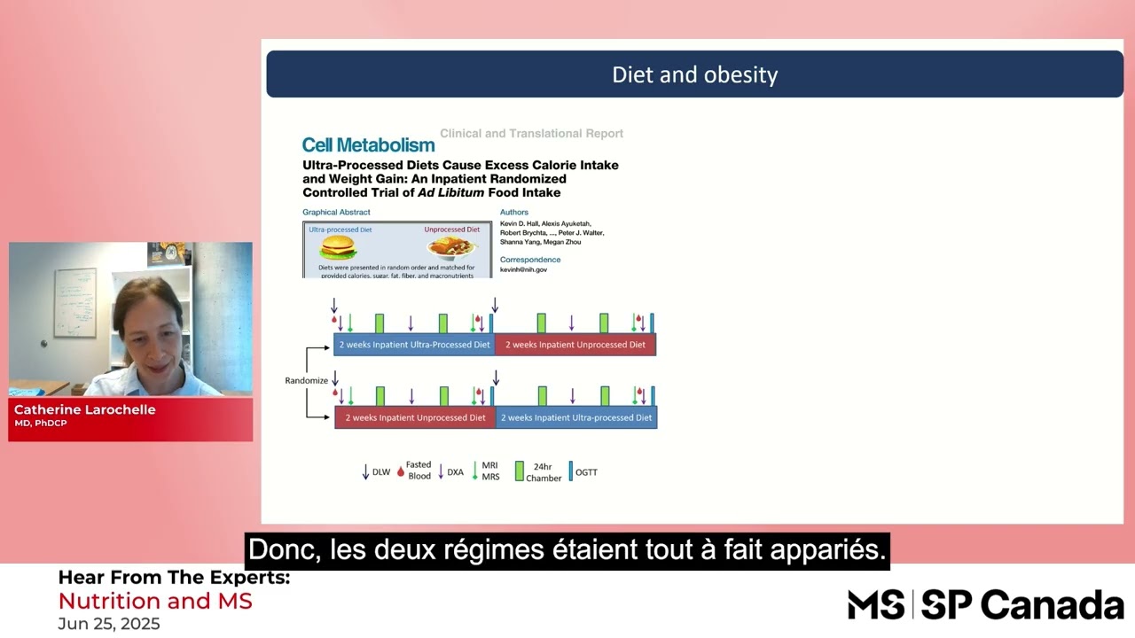 Hear from the Experts: Nutrition & MS - June 25, 2025 (French Captions)