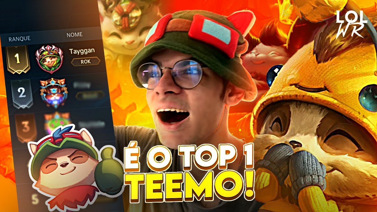 O TOP 1 TEEMO DO WILD RIFT TEM NOME!!! ALGUEM AVISA!! | LoL Wild Rift