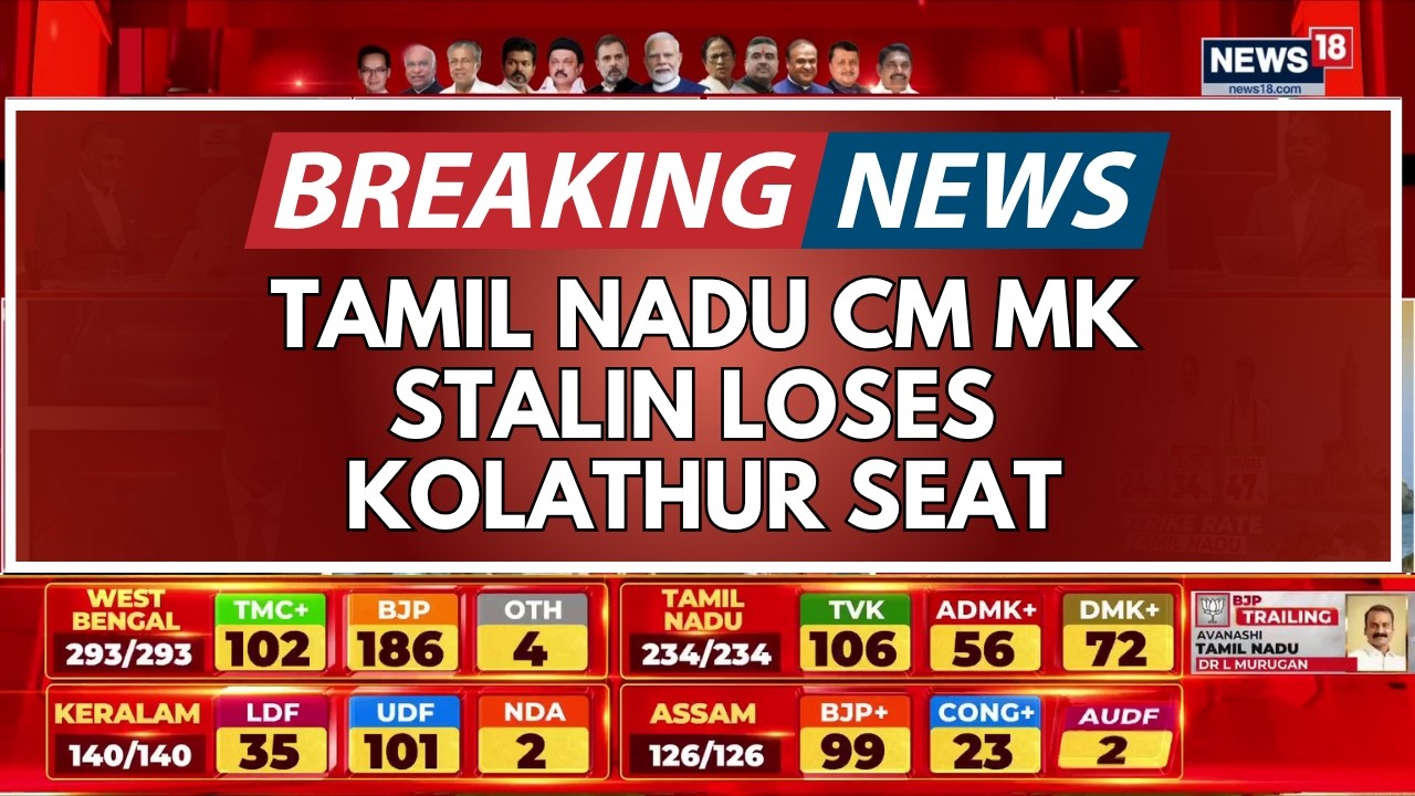 #ResultsWithNews18 | TVK&rsquo;s VS Babu Defeats Tamil Nadu Incumbent MK Stalin In Major Political Upset