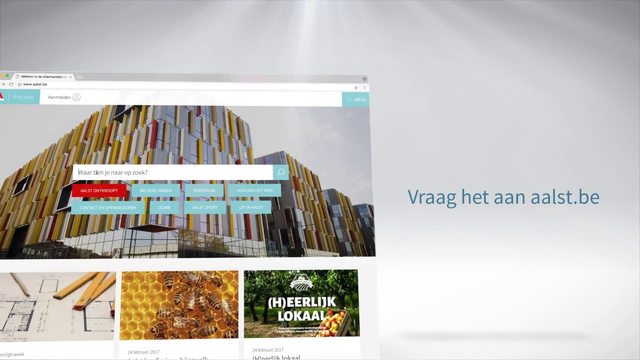 Stad Aalst lanceert nieuwe website