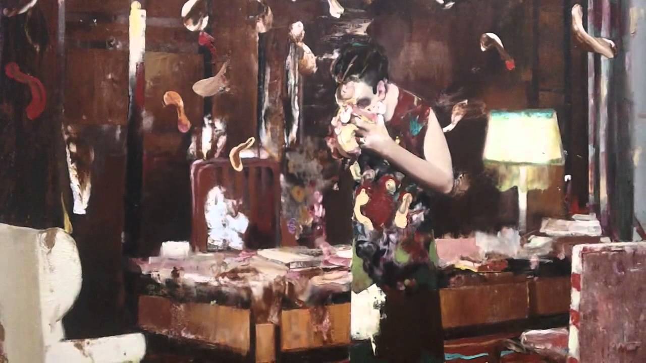 Pie Fight Interior 11, 2014 Adrian Ghenie 1977 Centre Pompidou Paris France