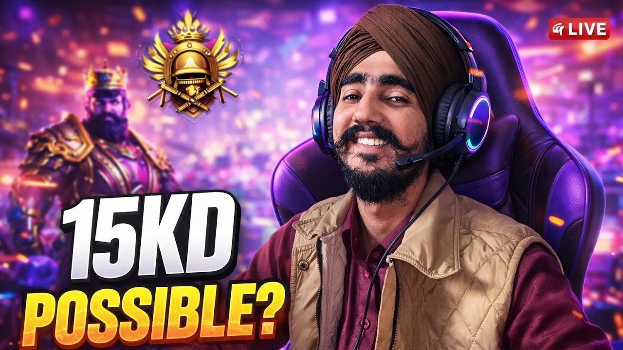 15KD Grind Begins Now! 💀 BGMI Intense Live #bgmilive
