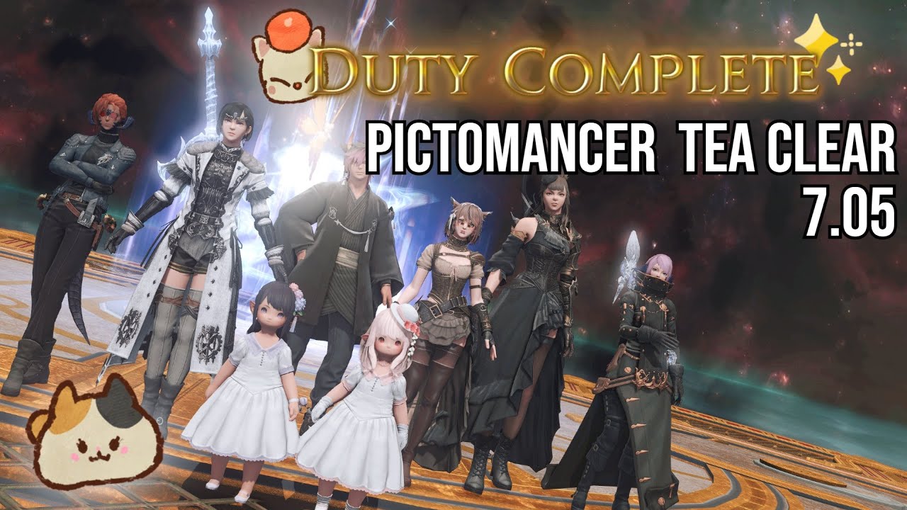 FFXIV Pictomancer TEA Clear (7.05) 3,506 rdps