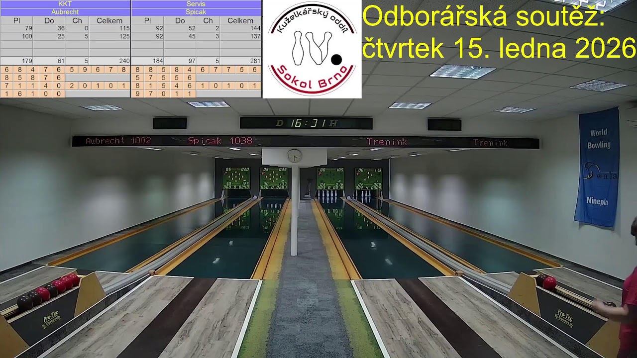 11. kolo odborářské ligy 2025/26 - čt 15.1.2026