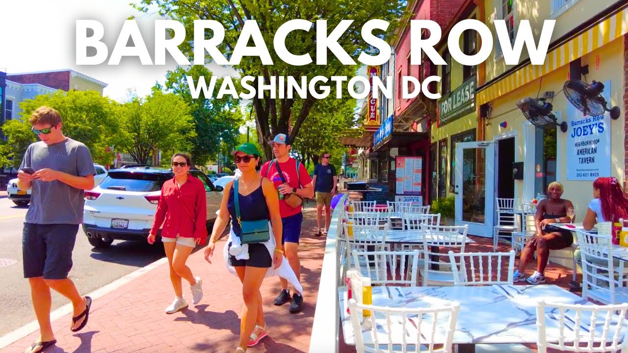Barracks Row, Washington DC (8th St SE) | Walk With Me | Virtual Treadmill