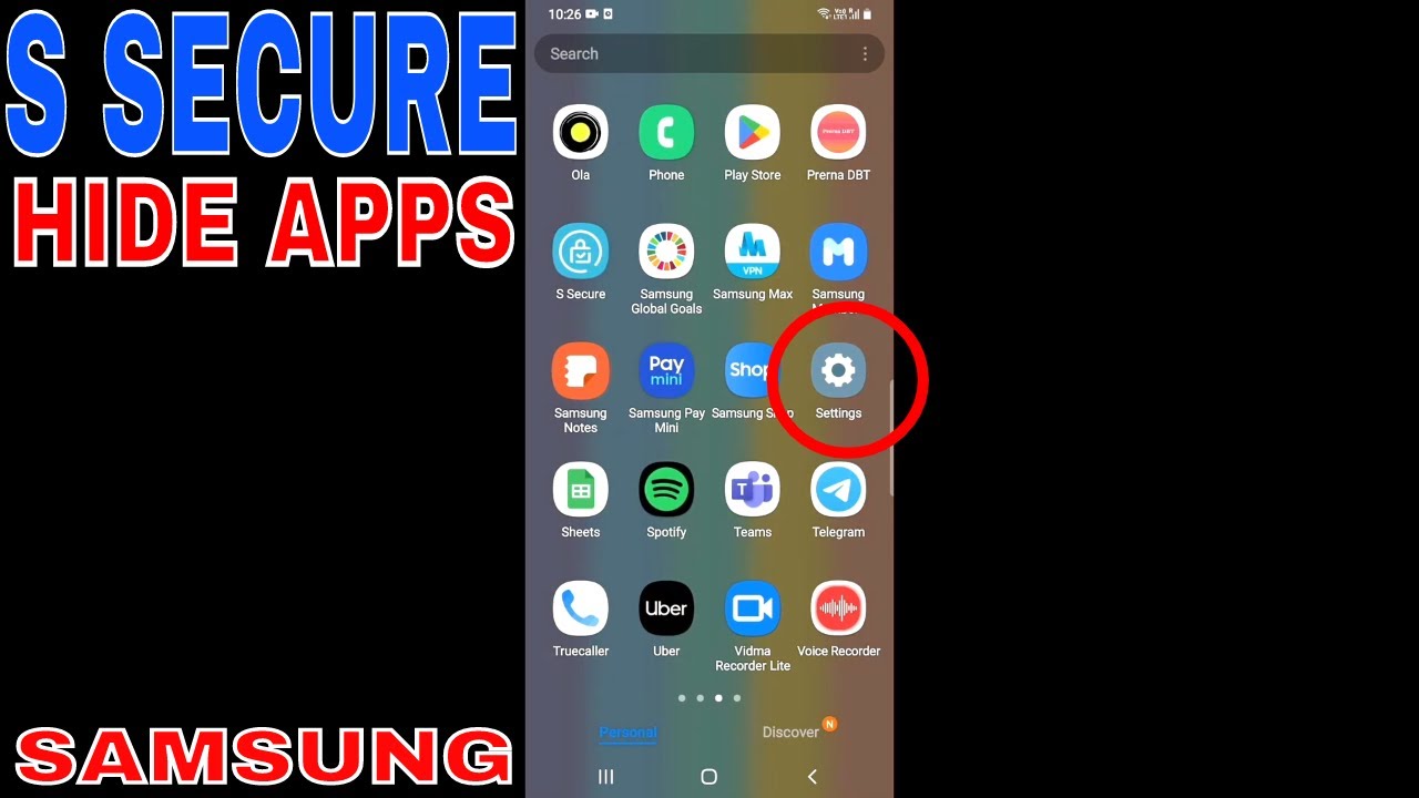 ✅  How To Lock Apps Through S Secure In Samsung Device 🔴